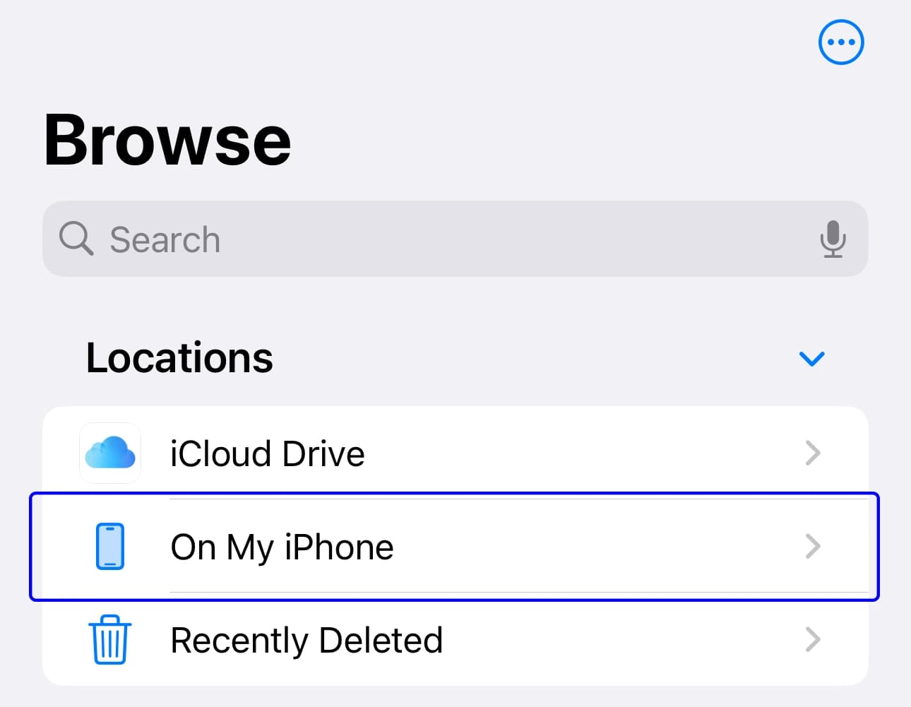 Files app